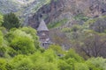 Monastery of Geghard, unique architectural construction in the K Royalty Free Stock Photo