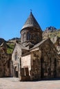 Monastery of Geghard, unique architectural construction in the Kotayk province of Armenia.