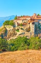 Monastery of Great Meteoron in Meteora Royalty Free Stock Photo