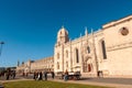 The Monastery of the Hieronymites stands at the entrance of Lisbon harbor. Royalty Free Stock Photo
