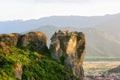 Monastery Holy Trinity, Meteora, Greece. UNESCO world heritage Site. Royalty Free Stock Photo