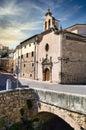 Monastery of the Immaculate. Franciscan Conceptionists. Next to the gate of Valencia in the city of Cuenca Royalty Free Stock Photo