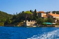 Monastery at island Mljet in Croatia Royalty Free Stock Photo