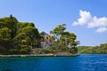 Monastery at island Mljet in Croatia Royalty Free Stock Photo