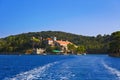 Monastery at island Mljet in Croatia Royalty Free Stock Photo
