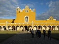 Monastery of Izamal at Sunset Royalty Free Stock Photo