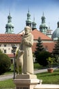 Monastery of Kalwaria Zebrzydowska, and the UNESCO world heritage site in Lesser Poland. Statue of Saint Francis