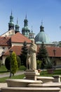 Monastery of Kalwaria Zebrzydowska, and the UNESCO world heritage site in Lesser Poland. Statue of Saint Francis