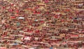 Monastery at Larung gar, Sichuan, China. Royalty Free Stock Photo