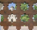 Monastery through lattice gates