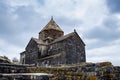 Monastery located on the shore of Lake Sevan concept photo Royalty Free Stock Photo