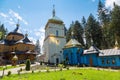 Monastery in Manyava village Royalty Free Stock Photo