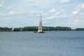 Kalyazin flooded Bell Tower on Volga River in Russia