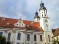 Monastery Obermarchtal at cloudy summer dusk Royalty Free Stock Photo