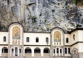 Monastery Ostrog - rocky Serbian Orthodox Christian monastery Os