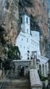 Monastery of Ostrog is a monastery of Serbian Orthodox Church placed against an almost vertical rock of Ostroska Greda, Montenegro