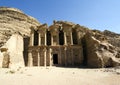 Monastery in Petra Royalty Free Stock Photo