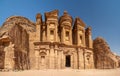 The Monastery, Petra historic and archaeological city carved from sandstone stone, Jordan, Middle East