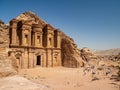 The Monastery, Petra historic and archaeological city carved from sandstone stone, Jordan, Middle East