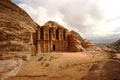 Monastery at Petra in Jordan Royalty Free Stock Photo