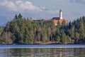 Monastery Reutberg with lake Kirchsee