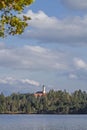 Monastery Reutberg with lake Kirchsee