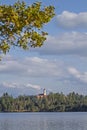 Monastery Reutberg with lake Kirchsee