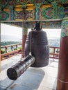 Monastery ring bell at Sanbanggulsa buddhist temple at Sanbangsan of Jeju island Korea Royalty Free Stock Photo
