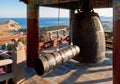 Monastery ring bell at Sanbanggulsa buddhist temple Royalty Free Stock Photo