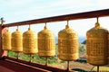 Monastery ring bell at Sanbanggulsa buddhist temple at Sanbangsan of Jeju island Korea