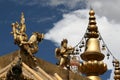 Monastery roof decoration in Lhasa