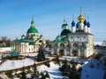 Monastery in Rostov the Great. Russia. Winter. Royalty Free Stock Photo