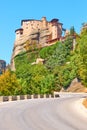 The Monastery of Rousanou on the rock in Meteora