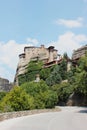 Monastery of Rousanou St. Barbara in Meteora rock formation Kalambaka Greece