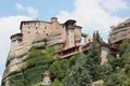 Monastery of Rousanou St. Barbara in Meteora rock formation Kalambaka Greece