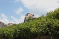 Monastery of Rousanou St. Barbara in Meteora rock formation Kalambaka