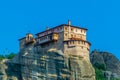 Monastery of Roussanou at Meteora, Greece Royalty Free Stock Photo