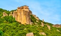 Monastery of Roussanou at Meteora in Greece Royalty Free Stock Photo