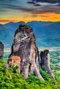 Monastery of Roussanou at Meteora in Greece Royalty Free Stock Photo