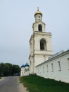 Yuryevsky monastery, male, active, Veliky Novgorod, lake Ilmen, walk, artifacts, antiquity, monument, spring