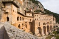 Monastery of Sacred Cave Sanctuary of Sacro Speco of Saint Benedict in Subiaco, province of Rome, Lazio, central Italy