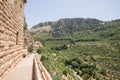 Monastery of Saint Anthony of Qozhaya, one of the oldest monasteries of the valley of Qadisha. Valley of Qadisha, Lebanon - June