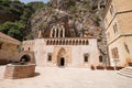 Monastery of Saint Anthony of Qozhaya, one of the oldest monasteries of the valley of Qadisha. Valley of Qadisha, Lebanon - June