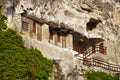 Basarbovo Monastery Bulgaria - cave monastery - monastery carved in rock Royalty Free Stock Photo
