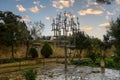 Monastery Sanctuary de Cura on Puig Randa Royalty Free Stock Photo