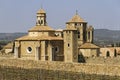 Monastery of Santa Maria de Poblet overview Royalty Free Stock Photo