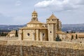 Monastery of Santa Maria de Poblet overview Royalty Free Stock Photo