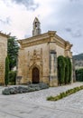 Monastery of Santa Maria de Poblet overview Royalty Free Stock Photo