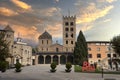 Monastery of Santa Maria in Ripoll, Spain. Royalty Free Stock Photo