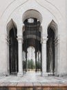 Monastery of Santa MarÃÂ­a de las Cuevas. La Cartuja, Sevilla, Spain . Olaf Nicolai black pearls curtain 2004.